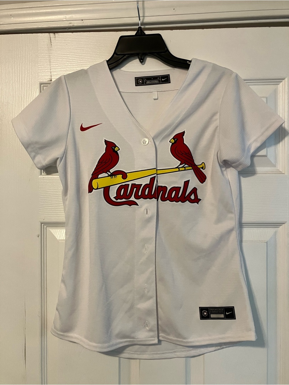 St. Louis Cardinals MLB Womens Size Small Home White Jersey
